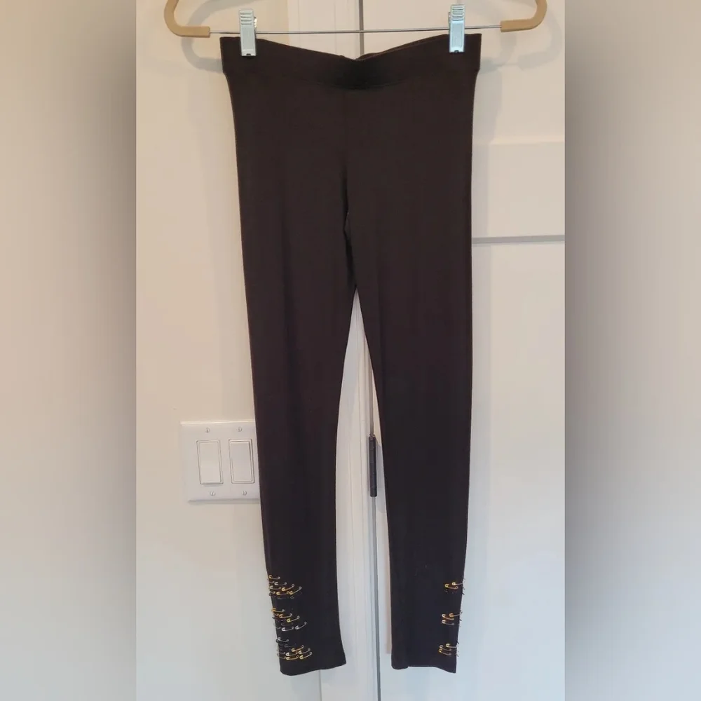 Bergdorf Goodman Loungewear Set Black W/ Safety Pin Detail Size S Grunge…
